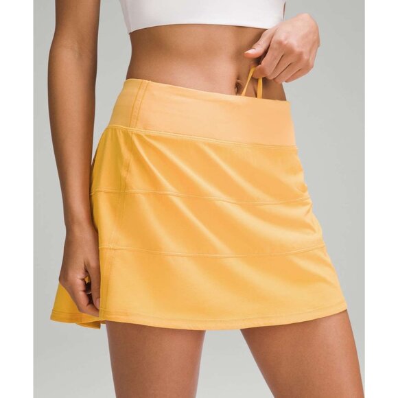 Lululemon‎ women's 8 mango dream orange pace rival athletic tennis skort - Picture 1 of 9